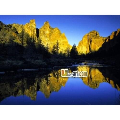 Canvas Prints (Smith Rocks Oregon) Home supplies gift oil painting fine art canvas prints picture for sale Dd-5-JW-(255)