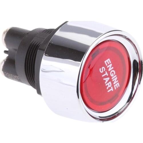 12V Red LED Backlight Car Engine Ignition Push Start Button Starter Switch universal easy nighttime visibility