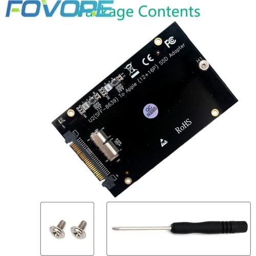 M2 SSD Adapter SSD M2 Adapter for SSD Drive SFF-8639 U.2 Adapter Card Kit for MacBook Air Pro Retina 2013 2014 2015 2016 2017 M2