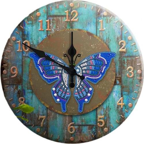 Wall Clock Wide Application Decorative Iron Bright-colored Stylish Clock Decor for Living Room