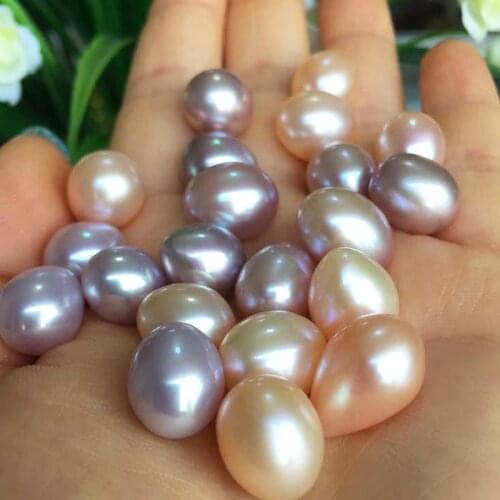 3A good quality white/pink/purple color loose pearl 7x11mm-7x13mm rice shape factory prices natural freshwater pearl