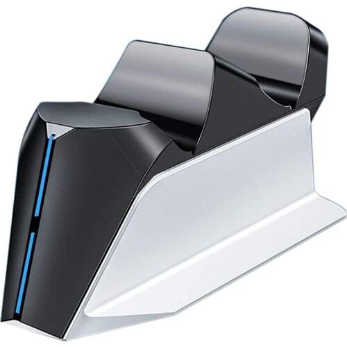 New Dual Controller Charging Stand for Playstation 5, Controller Charging Dock Station with LED Indicator for PS5
