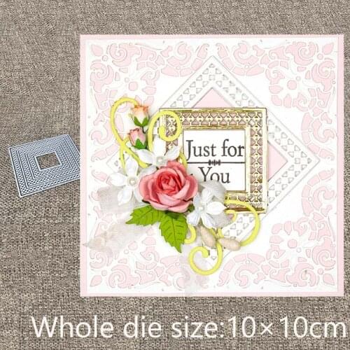 New Design Craft Metal die cuts Cutting Die 7pcs square shape decoration scrapbooking Album Paper Card Craft Embossing die cuts