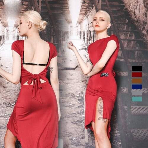 Latin Dance Dress Women Open Back Modal Competition Dresses Samba Dancing Costumes Clothes Adults Performance Wear Female DN3367