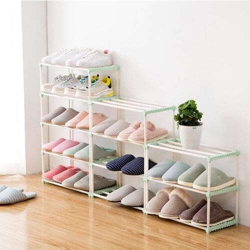 Shoe Organizers Rack DIY Assembled Multiple Layers Shoes Boots Shelf Stand Home Storage Organization