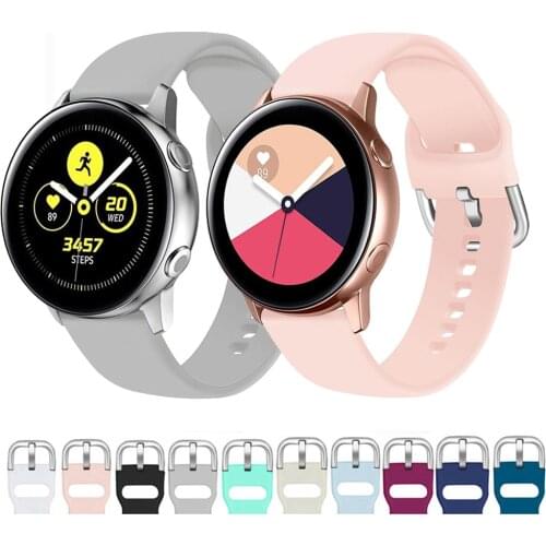 20mm 22mm watch strap For Samsung Galaxy watch 46mm 42mm Active2 Active1 Gear S3 frontier amazfit gts 2 silicone nato strap