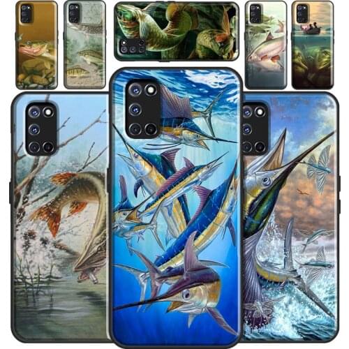 Fishing Gear Fish Phone Case For OPPO A5 A9 A31 A53 2020 A5S A3S A1K A15 A52 A72 A91 F5 F7 Reno 2 Z 4 Pro