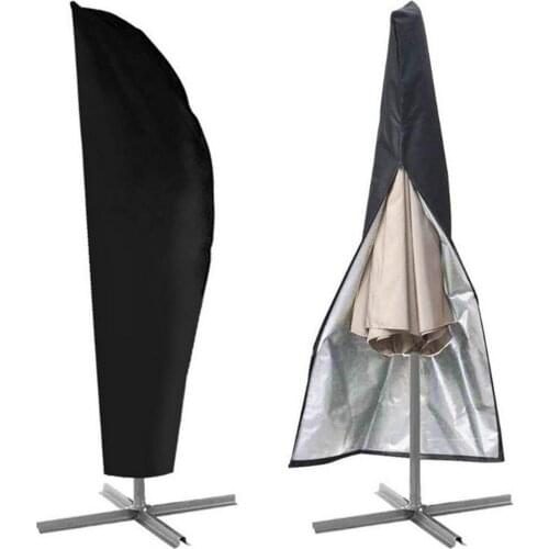 Waterproof Oxford Cloth Umbrella Cover Garden Outdoor Weatherproof Patio Cantilever Sun Snow Anti-Dust Umbrella Rain Cover 280CM