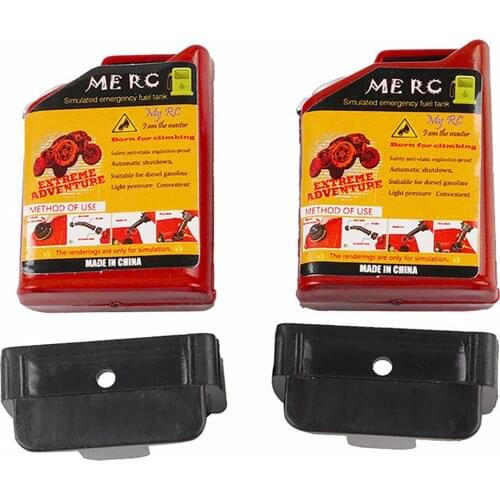 2pcs Simulation Fuel Tank Oil Cans Fuel Tank Oil Barrel Decorations for 1:10 Climbing RC Car Accessories