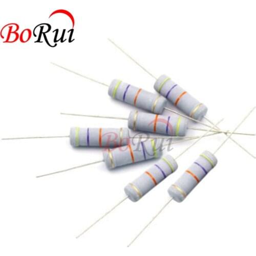 20PCS 3W Carbon Film Resistor 5% 33K 36K 39K 43K 47K 51K 56K 62K 68K 75K 82K 91K 100K 120K 150K ohm oxide film resistance