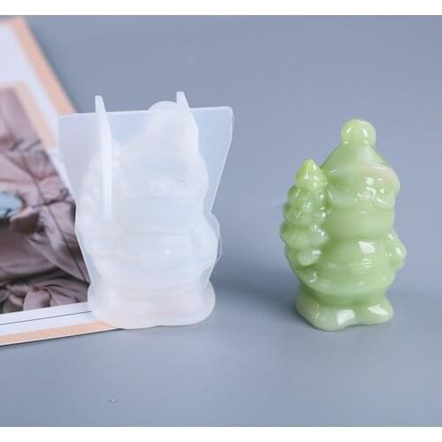 2020 DIY Christmas 3D Doll Decorations Casting Silicone Mould Crafts Jewelry Making Tool Crystal Epoxy Resin Mold Drop Shipping