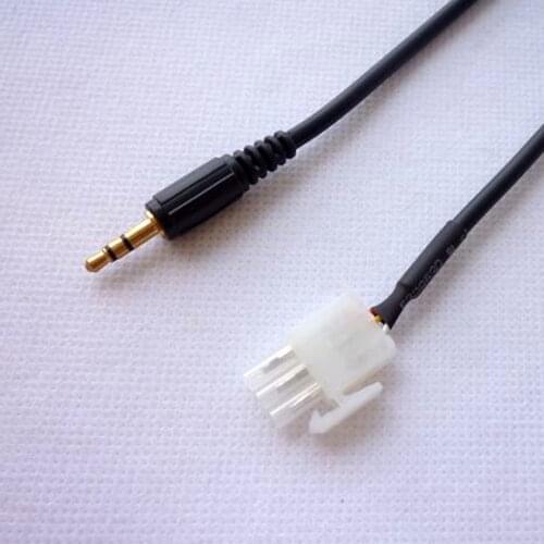 2x AUX 3.5mm Auxiliary Audio Cable Male Line 3-PIN for Honda GL1800 Goldwing 2001-2014 Motorcycle, Compatible wirh Samrtphones