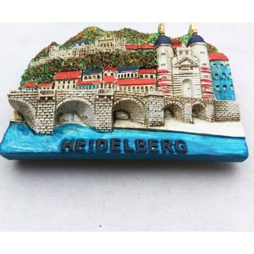 BABELEMI Resin 3D Heidelberg, Germany Travel Tourist Souvenirs Refrigerator Magnets Fridge Magnet Home Decor