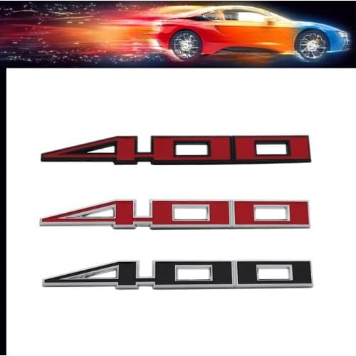 3D Premium 400 car Engine Hood Fender trunk Tail Rear Bonnet Nameplate Decal Emblem Badge Sticker for Impala Caprice