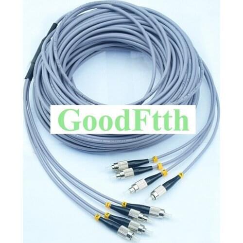 4 Core Fiber Armoured armored Patch Cord Jumper FC-FC Multimode 50/125 OM2 GoodFtth 10-50m