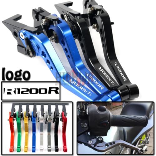 Motorcycle CNC Aluminum Brake Clutch Levers Adjustable Short Lever for BMW R1200R R1200RT /SE 2006-2014