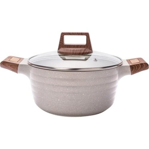 Schnesland Stock Pot Nonstick Soup Pot Casserole Pot with Lid Pasta Pot Cooking Pot All Stove Compatible Cookware