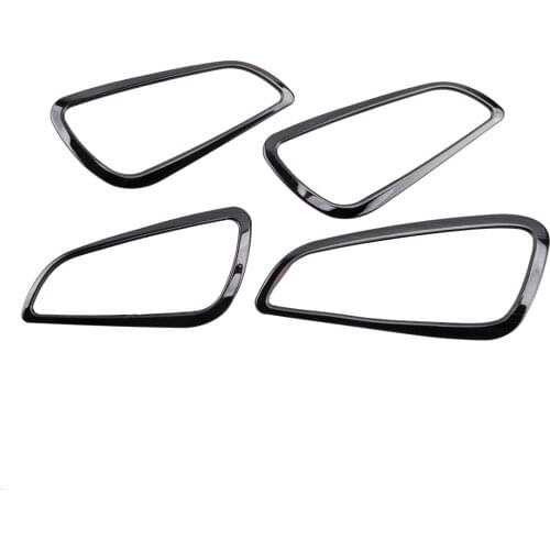 1 Set Car Interior Black Door Handle Frame Cover Trim Stainless Steel Fit For Ford Focus ST RS 2018 2017 2016 2015