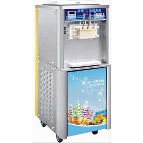 Jingling Brand Commercial Stainless Steel Body 3 Flavors Floor Type Rainbow Jam Ice Cream Machine S50 Aukely CFR BY SEA
