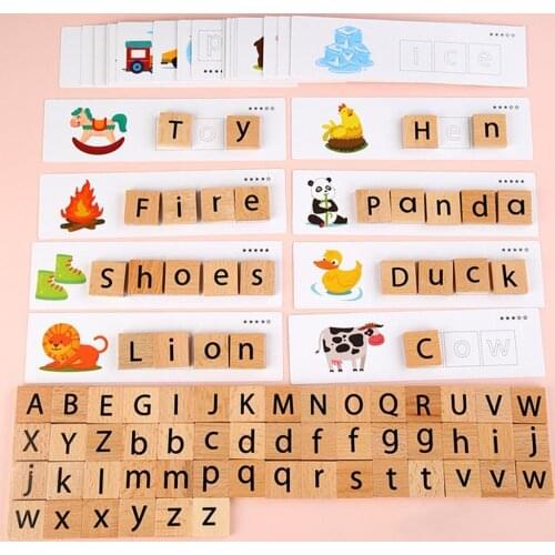 Childrens alphabet Letter Matching Spelling Game Hand Eye Coordination Parent Child Interaction English Early Education Toys