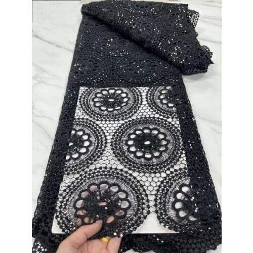 White lace fabric latest swiss voile lace in switzerland 2020 ruban dentelle strass african dry lace fabric for dress 5yard