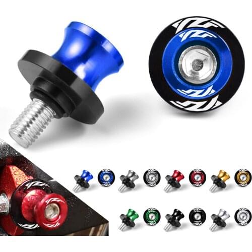 For Yamaha YZF R125 R25 R15 R6 R3 R1 2013-2021 Motorcycle Swingarm Spools 6MM Stand Screws CNC Aluminum Motorcycle Accessories