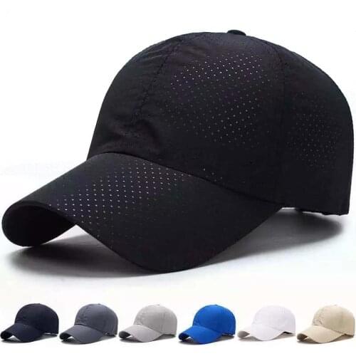 Men Women Summer Snapback Quick Dry Mesh Cap Sun Hat Bone Breathable Hats Outdoor Climbing Traveling Baseball Caps
