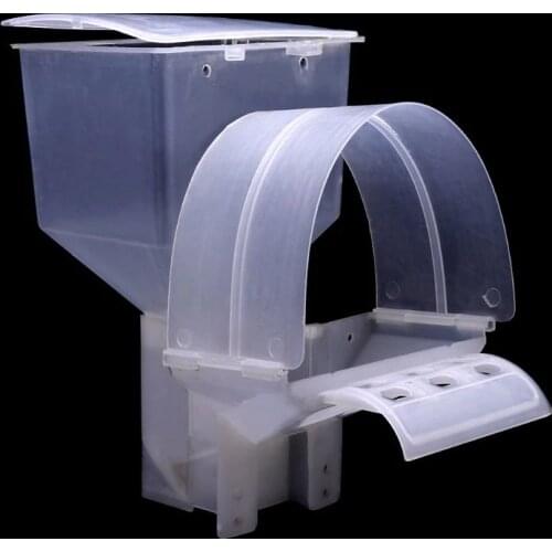 Pigeon Feeder Automatic Single Hole Feeding Case Hanging Cage Birds Parrot Food Dispenser Device Box Plastic Container Accessori