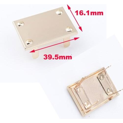 39.5 x 16.1 mm Square Metal Labels for handbags