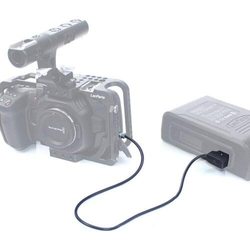 Lanparte D tap to Weipu BMPCC 6k 4K Power Cable for Blackmagic Pocket Cinema Camera