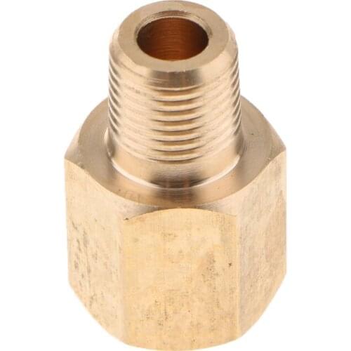 Brass Car Fuel Pressure Gauge Adapter Quick Connect Fitting 1/8NPT To 1/8