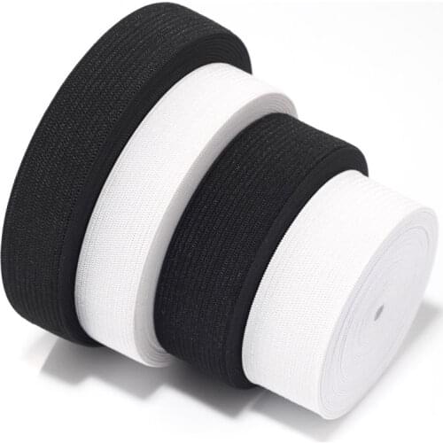 KALASO 2M/5M High Quality Elastic Bands Ribbons Sewing DIY Crafts Supplies Flat Cord Garment Apparel Accessories