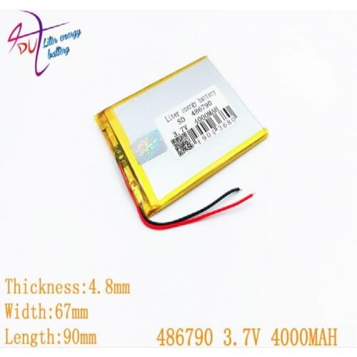 Best battery brand 486790 tablet seven inches below the sun M70 456590 3.7V 4000MAH mobile