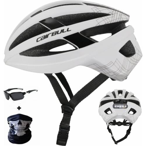 Cairbull Newest Cycling Helmets Safety Taillight Goggles Intergrally-molded Bicycle Cap Road Bike MTB Helmet XC Cascos Ciclismo