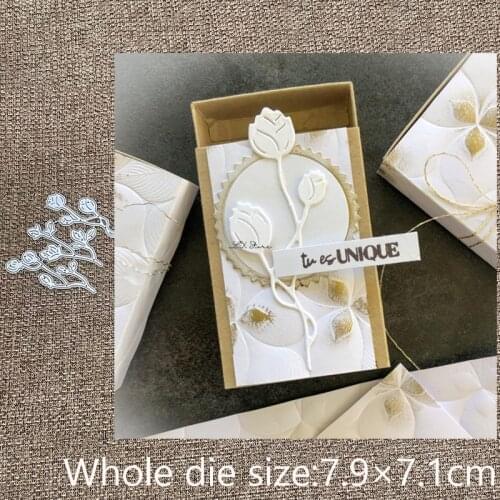 New Design Craft Metal stencil mold Cutting Dies 3pcs flowers decoration scrapbook die cuts Album Paper Card Craft Embossing