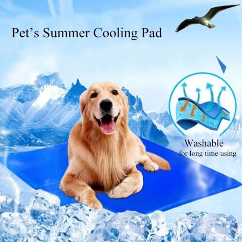 Dog Mat Cooling Summer Pad Mat For Dogs Cat Blanket Sofa Breathable Pet Dog Bed Summer Washable For Small Medium Large Dogs Car