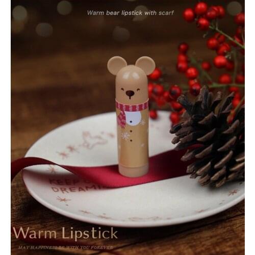 Wholesale Empty Lip Balm Container lipstick tube Christmas Bear/Koala Cartoon Direct Filling Empty Cosmetic Containers