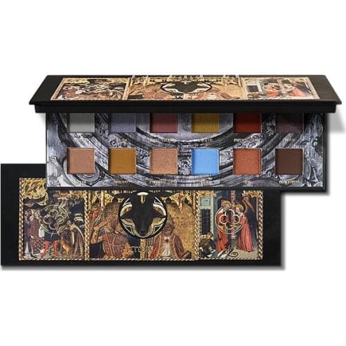 Black Goat Twelve Colors Eye Shadow Plate Matte Earth Tone Pearlescent Soft Clay Texture