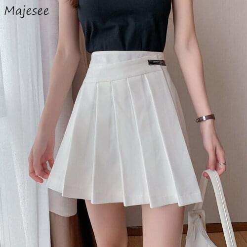 Shorts Women Folds Solid Fashion Casual All-match High Waist Abdomen Student College Female Design Popular Korean Style Elegant