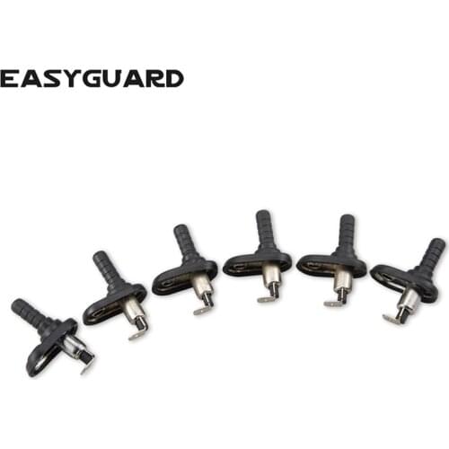 EASYGUARD 6pcs Universal Engine Car Auto Trunk Door Jamb Pin Switch Adjustable Bonnet Car Hood Pin Switch Light Hood Screw
