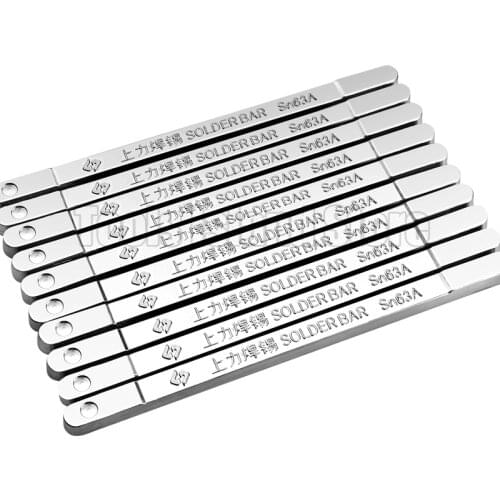 High purity 63% 60% 55% 50% 45% 40% Sn solder rod 500g/pcs low melting point antioxidant super strength tin bar