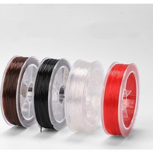 High-Quality 0.5/0.8/1.0/1.2/1.5MM Round Crystal Elastic Beading Line Cord Thread String Fit DIY Beads For Jewelry Findings