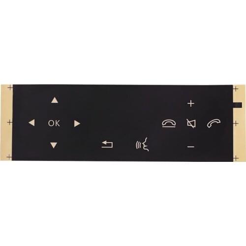 HIgh Quality Matte Black Steering Wheel Button Repair Stickers Decals for Mercedes Benz Reusable Cover Wear