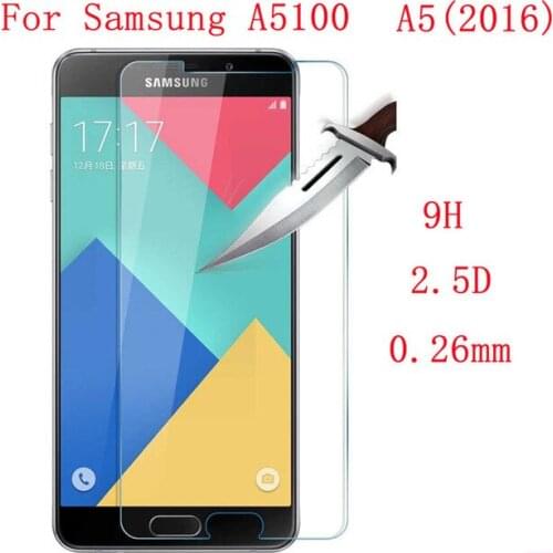 For Samsung Galaxy A5 2016 A5100 Tempered Glass Original Protective Film Explosion-proof Screen Protector for A510 A510F