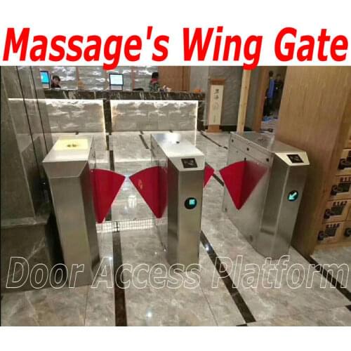 1 Order=3 pcs x Massage use Wing Turnstile Gates Access Control gates Flap turnstiles hotel motel entry and exit 304#steel kit