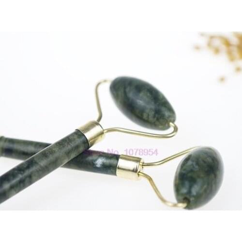 200pcs Jade Stone Facial Massage Roller For Face Neck Natural Massager Green Guasha Scraper Set Thin Lift Tools Roller hot