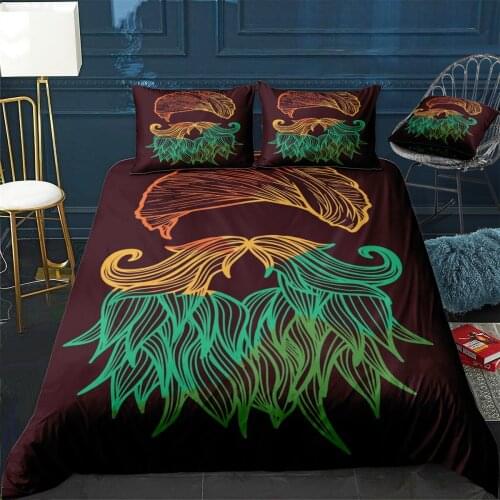 Hipster style with beard Duvet Cover Comfortable Quilt Home Decora Design Universal Bedding Set Bedclothes+Pillowcase 3pcs