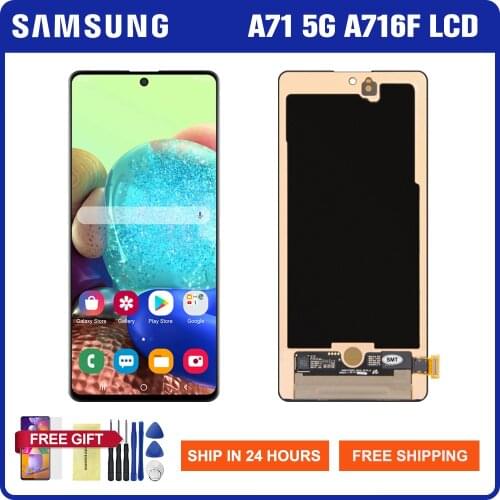 6.7'' Original Screen for Samsung Galaxy A71 5G Lcd Display Touch Screen Digitizer Parts For Samsung A71 5G A716 A716F A716F/DS