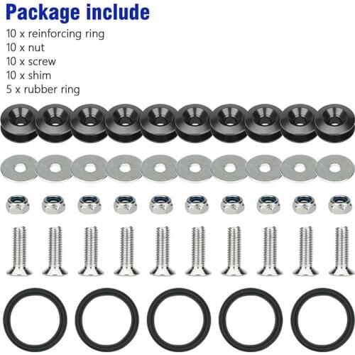 Car Bumper Fasteners Reinforced Surrounding Pad Screws Accessories Front Bumpers Rear Bumpers Surrounds Reinforcement Ring