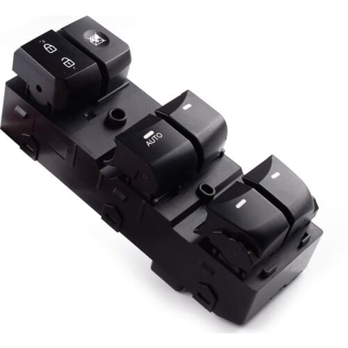 Car Front Left Master Door Window Switch Black Fit for Hyundai Elantra 2014 2015 2016 93570-3X012 Left Hand Drive Only